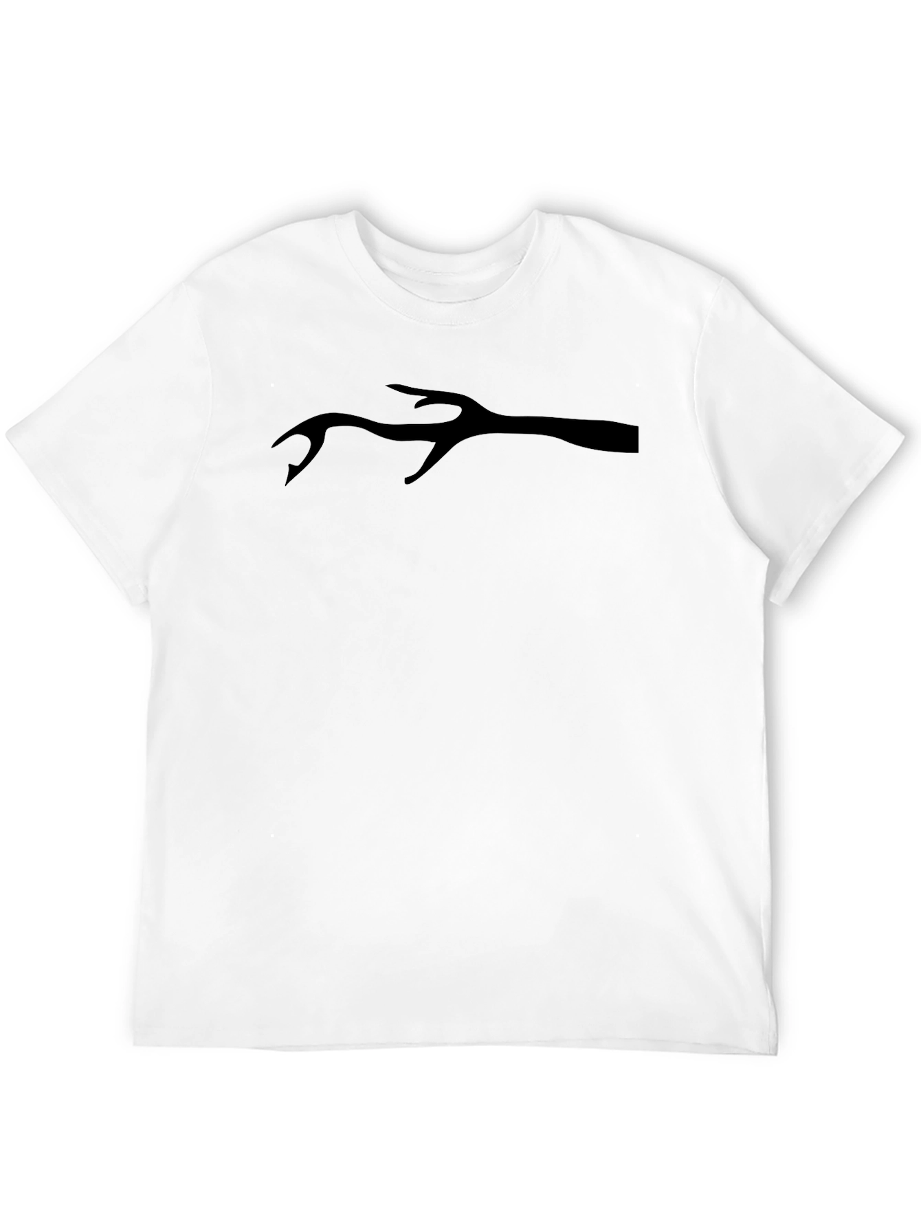 Black Antler T-Shirt - Black Graphic Tee view 12