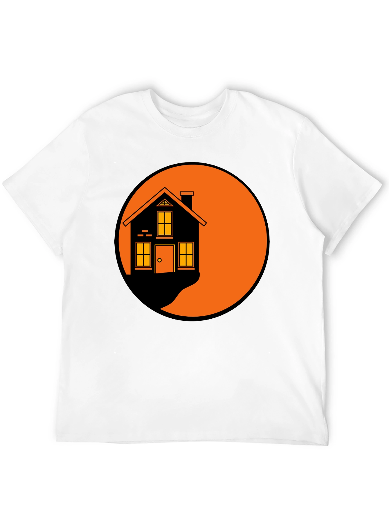 Black Retro House Graphic T-Shirt - Soft Cotton Tee view 12