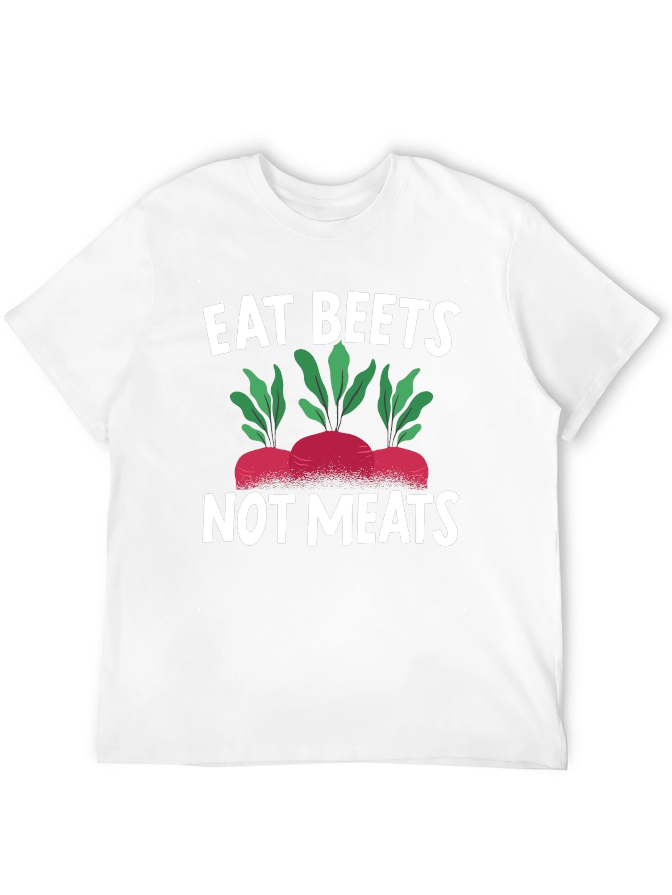 Black Eat Beets Not Meats Graphic Tee - Vegan T-Shirt view 12