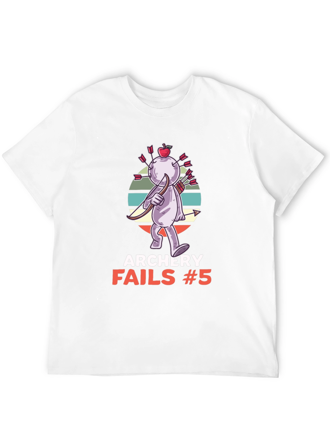 Black Archery Fails #5 T-Shirt - Funny Graphic Tee view 12