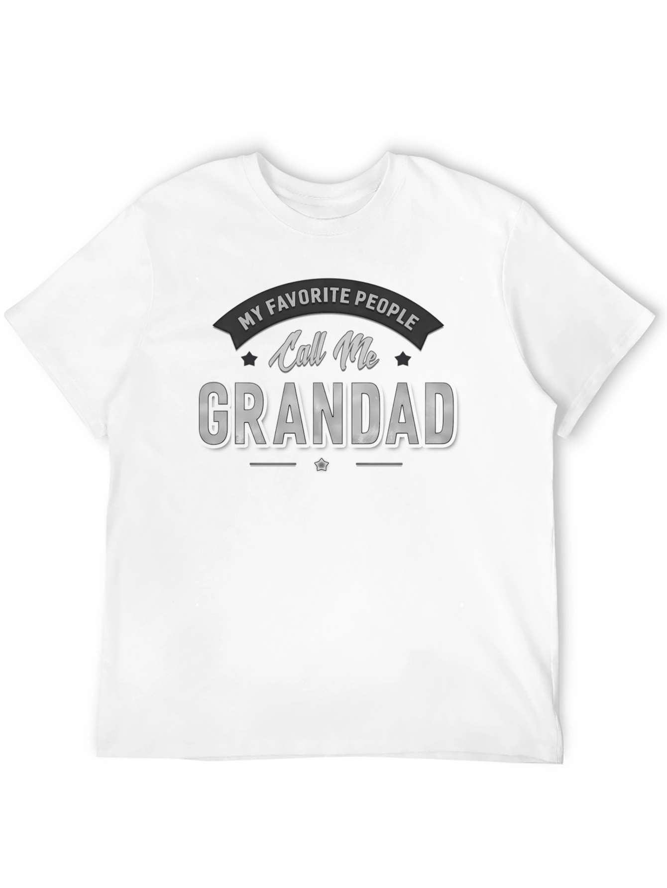 Black My Favorite People Call Me Grandad T-Shirt view 12