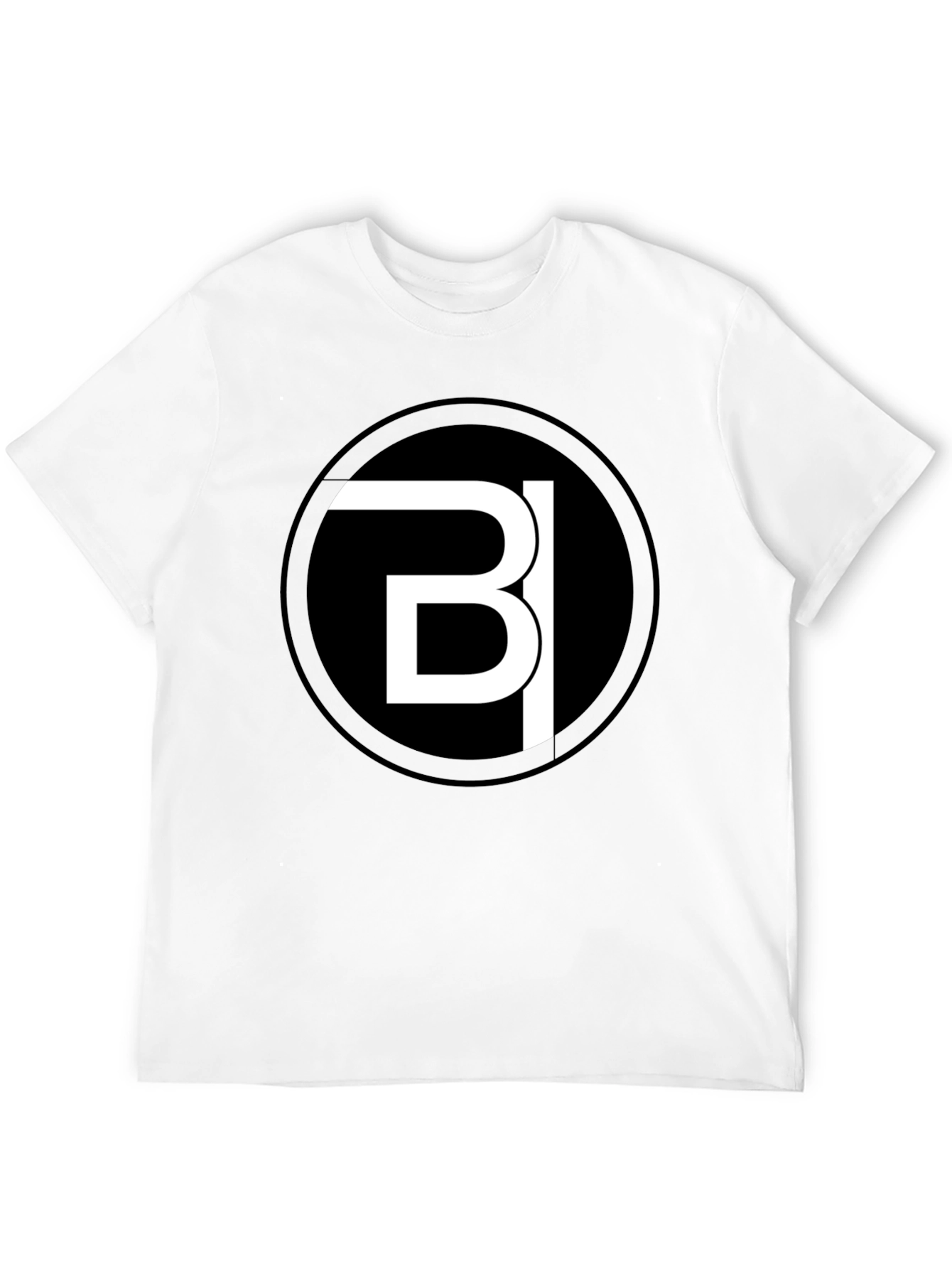 Modern Black Tee with Bold White Logo Design - 12