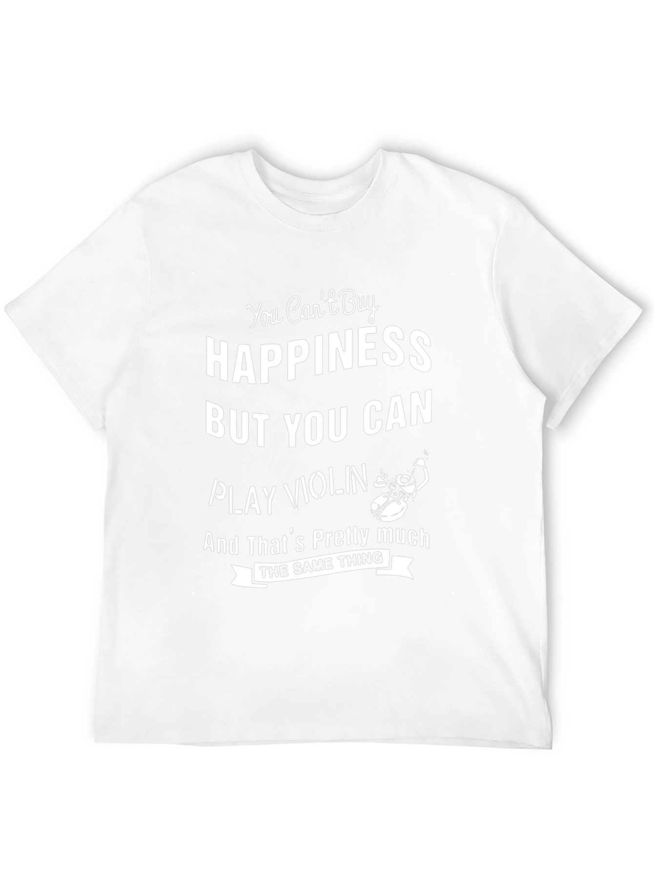 Black Happiness and Violin T-Shirt view 12
