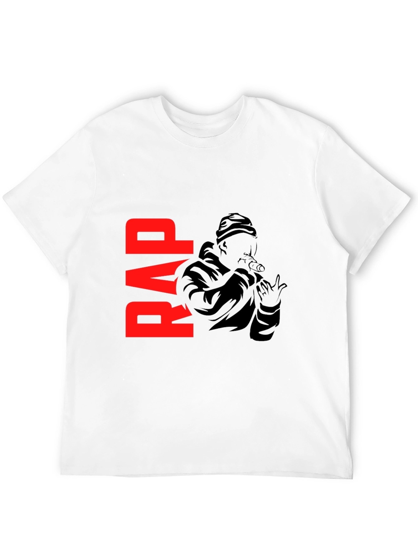 Black Rap Graphic Black T-Shirt view 12