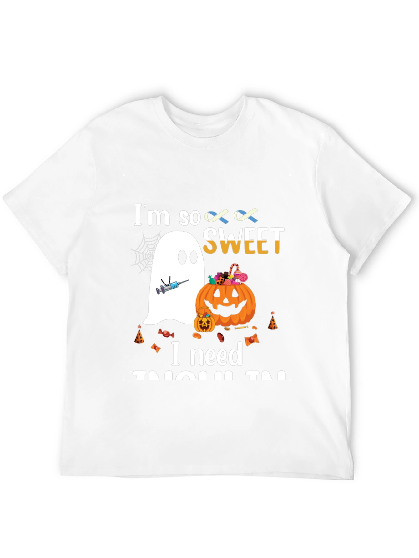 Black Halloween Diabetes Awareness T-Shirt view 12