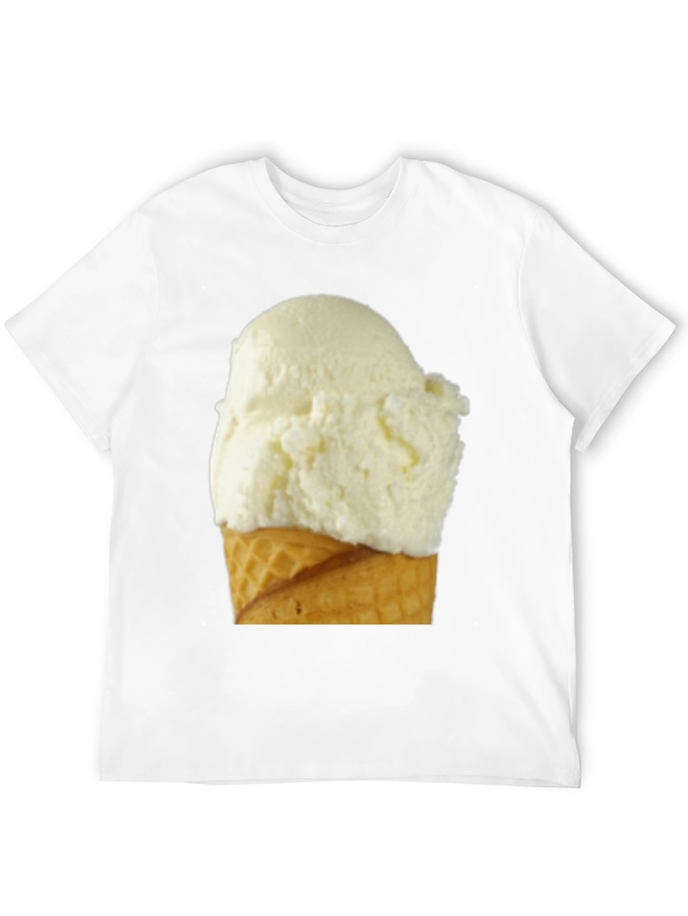 Black Ice Cream Cone Graphic Tee - Casual Black T-Shirt view 12