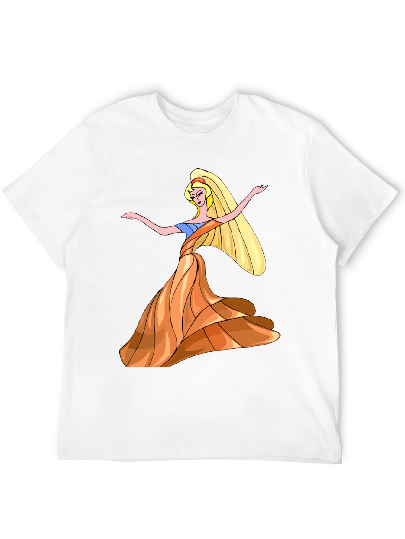Black Princess Cartoon Graphic T-Shirt view 12