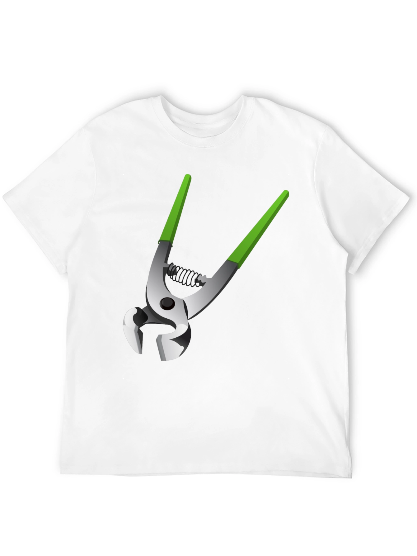 Black Novelty Pliers Graphic Tee - Black Cotton Blend view 12