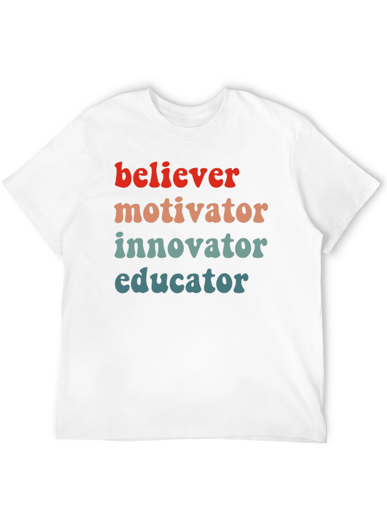 Black Believer Motivator Educator Graphic Tee view 12
