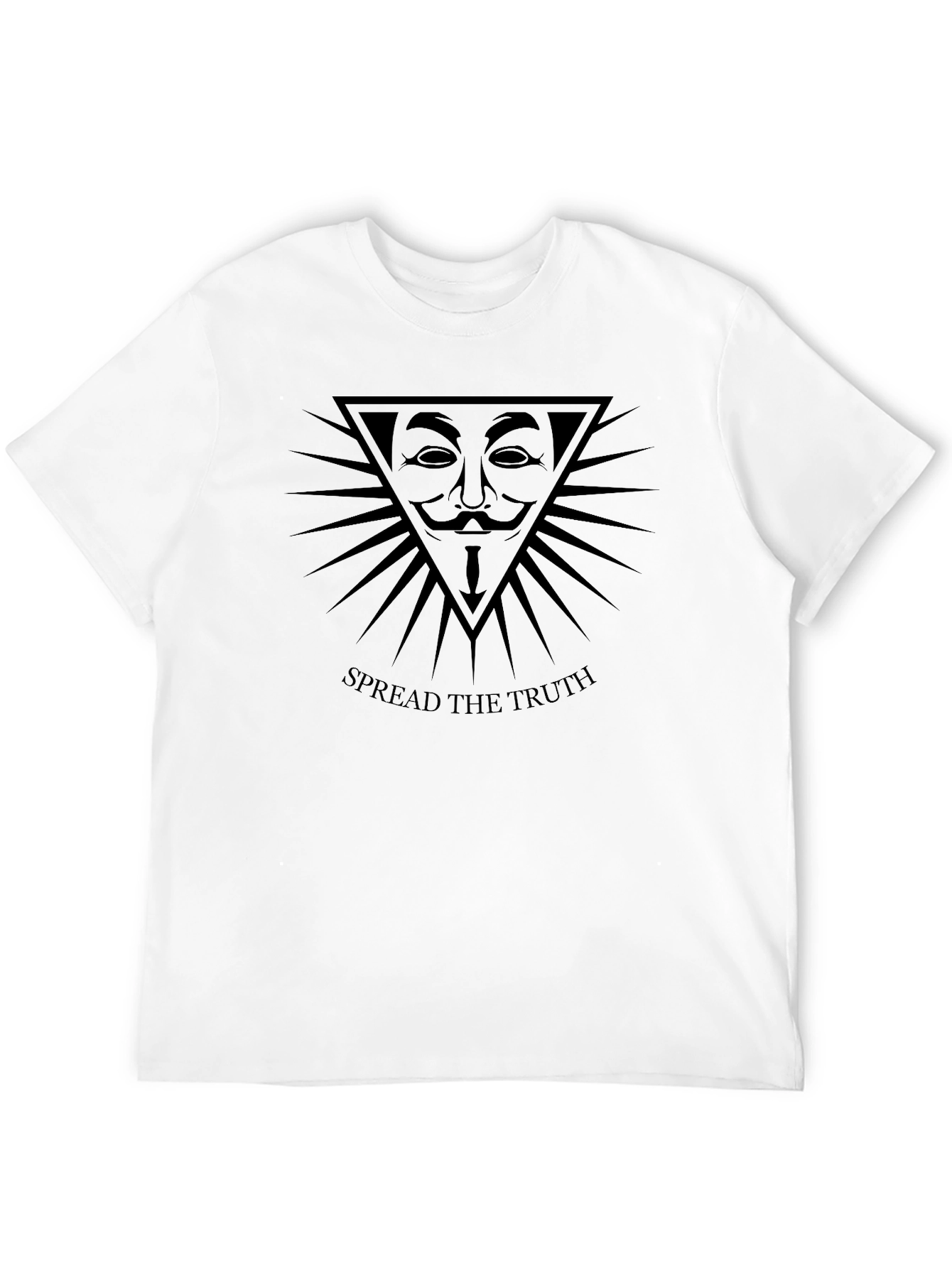 Black Anonymous "Spread The Truth" Graphic Tee view 12