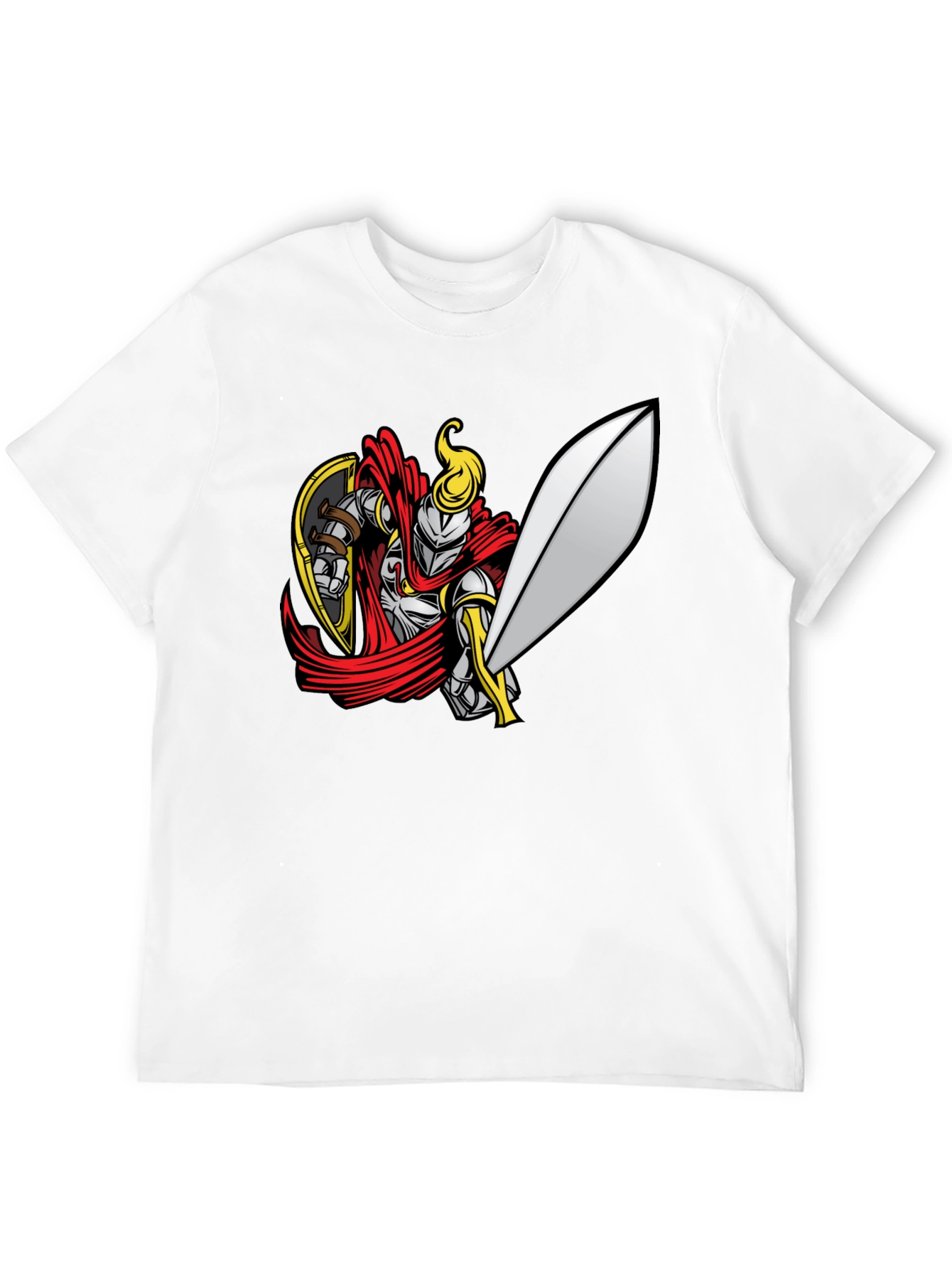 Black Knight Graphic Tee - Black Cotton T-Shirt view 12