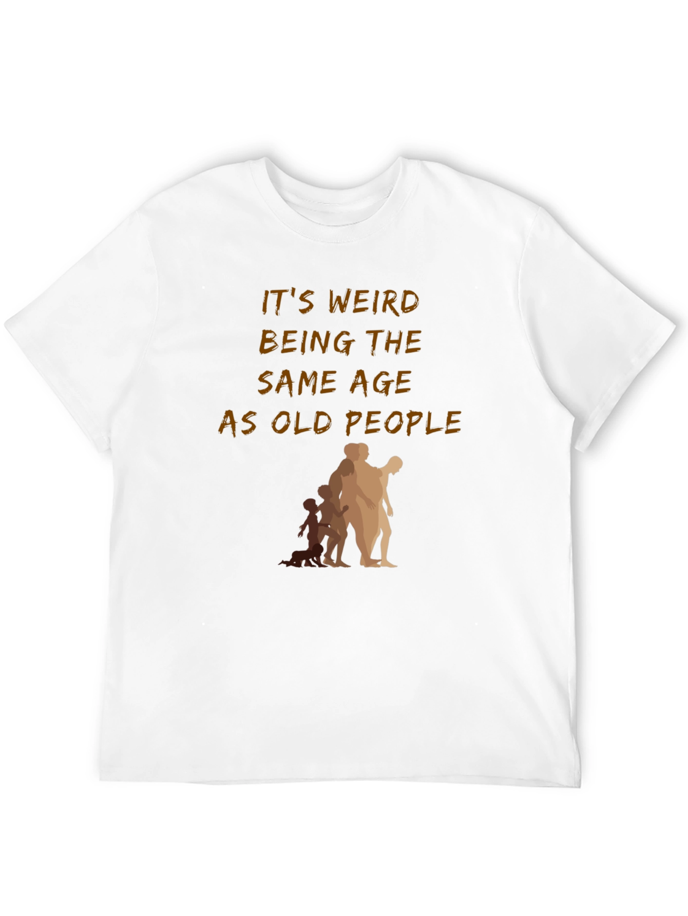 Black Funny "Old People" Graphic T-Shirt view 12