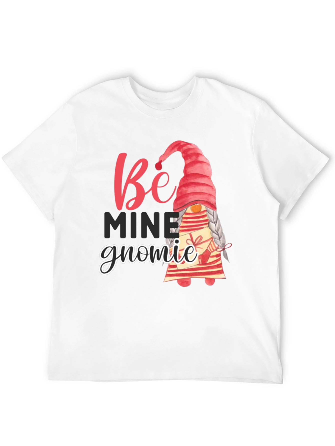 Black Be Mine Gnomie Valentine's Day T-Shirt view 12