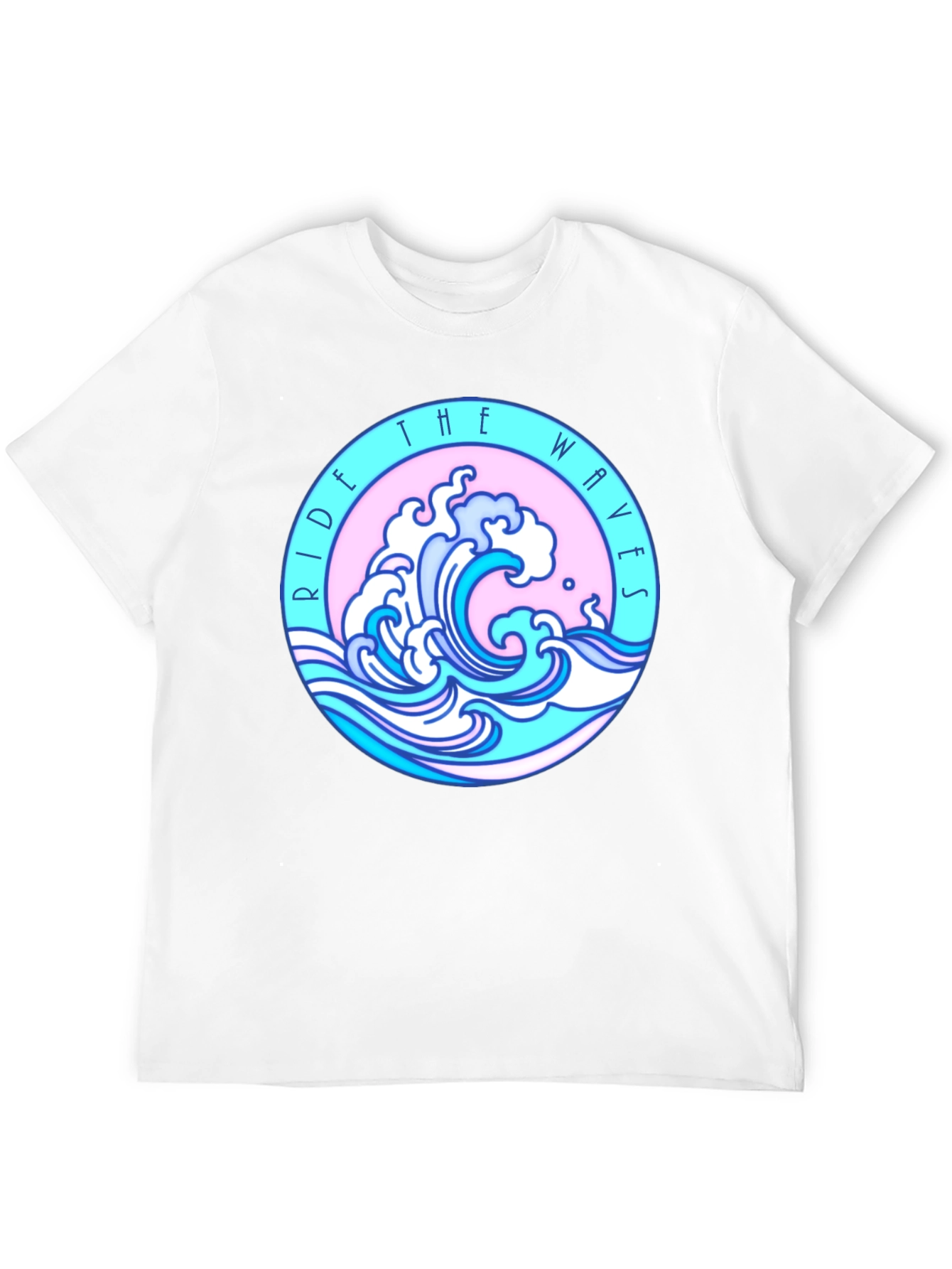 Black Ride The Waves Black Graphic Tee view 12