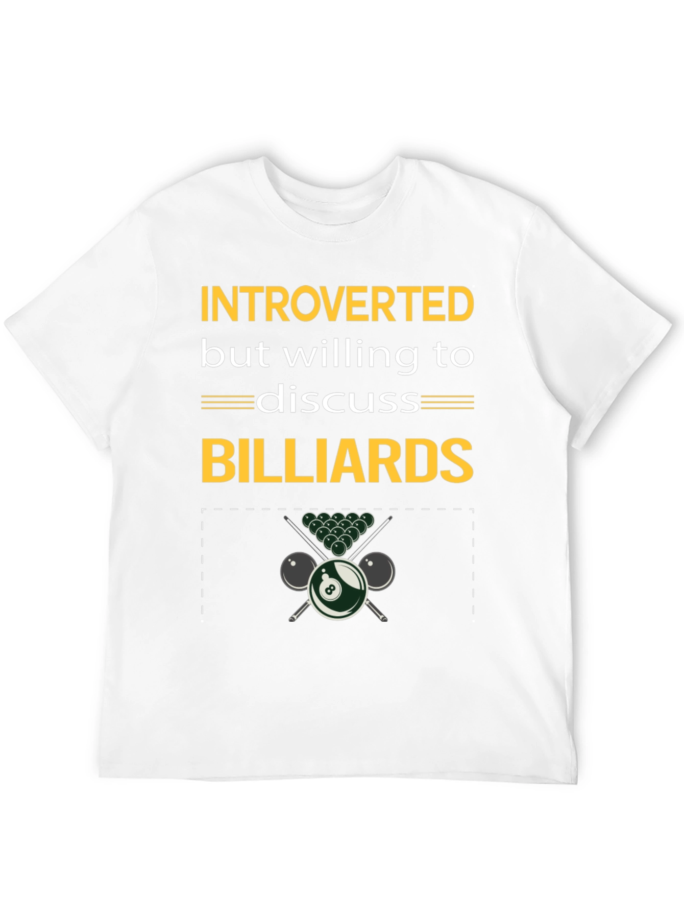 Black Introverted Billiards T-Shirt view 12