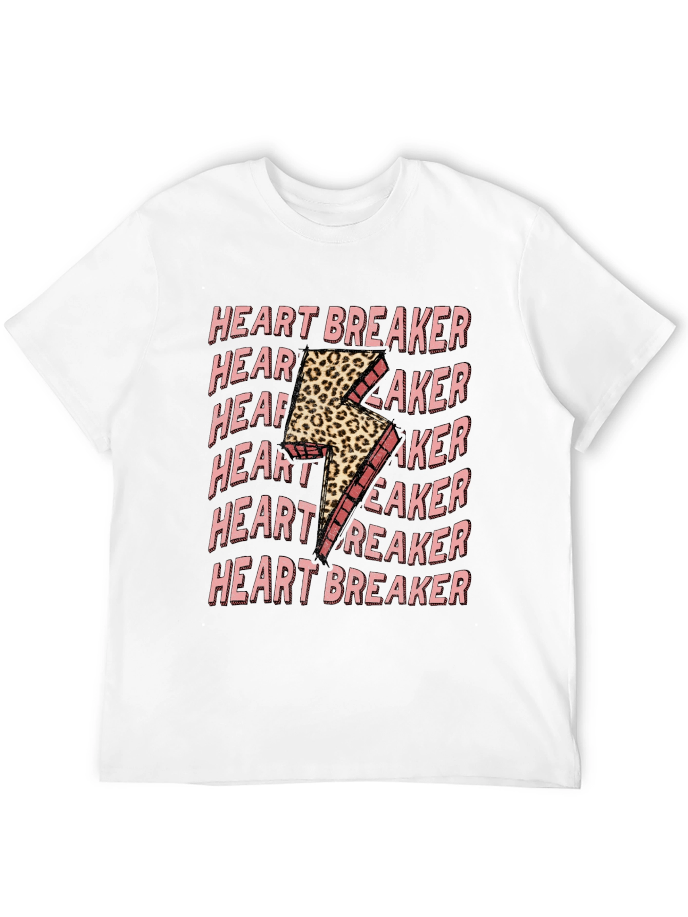 Black Heartbreaker Leopard Bolt Graphic Tee view 12