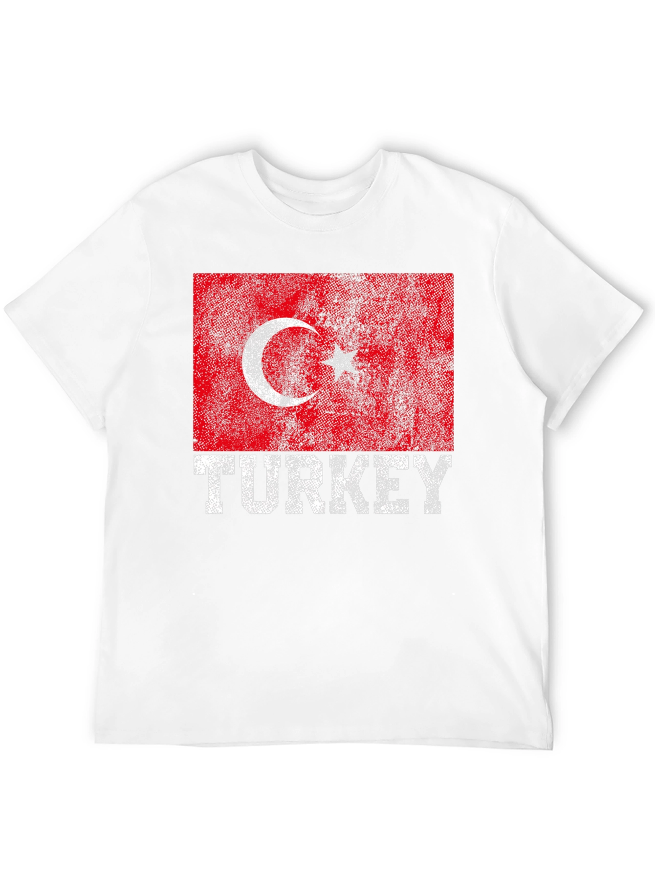 Black Turkey Flag T-Shirt - Distressed Graphic Tee view 12