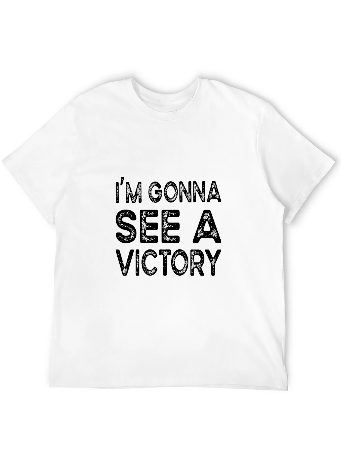 Black I'm Gonna See A Victory Black T-Shirt view 12