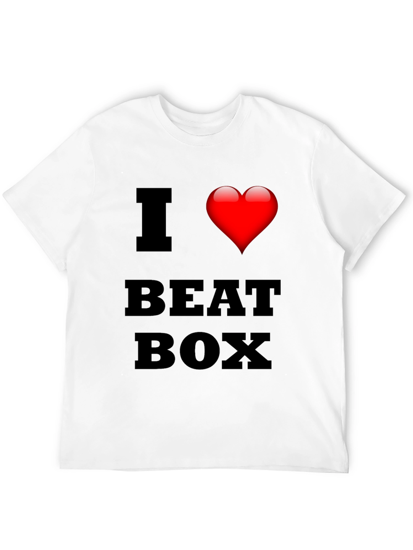 Black I Heart Beat Box Graphic Tee - Stylish Music Lover T-Shirt view 12