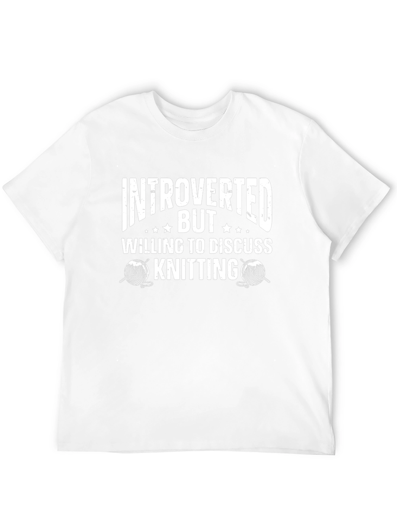 Black Introverted Knitting Enthusiast Tee - Perfect Hobby Apparel view 12
