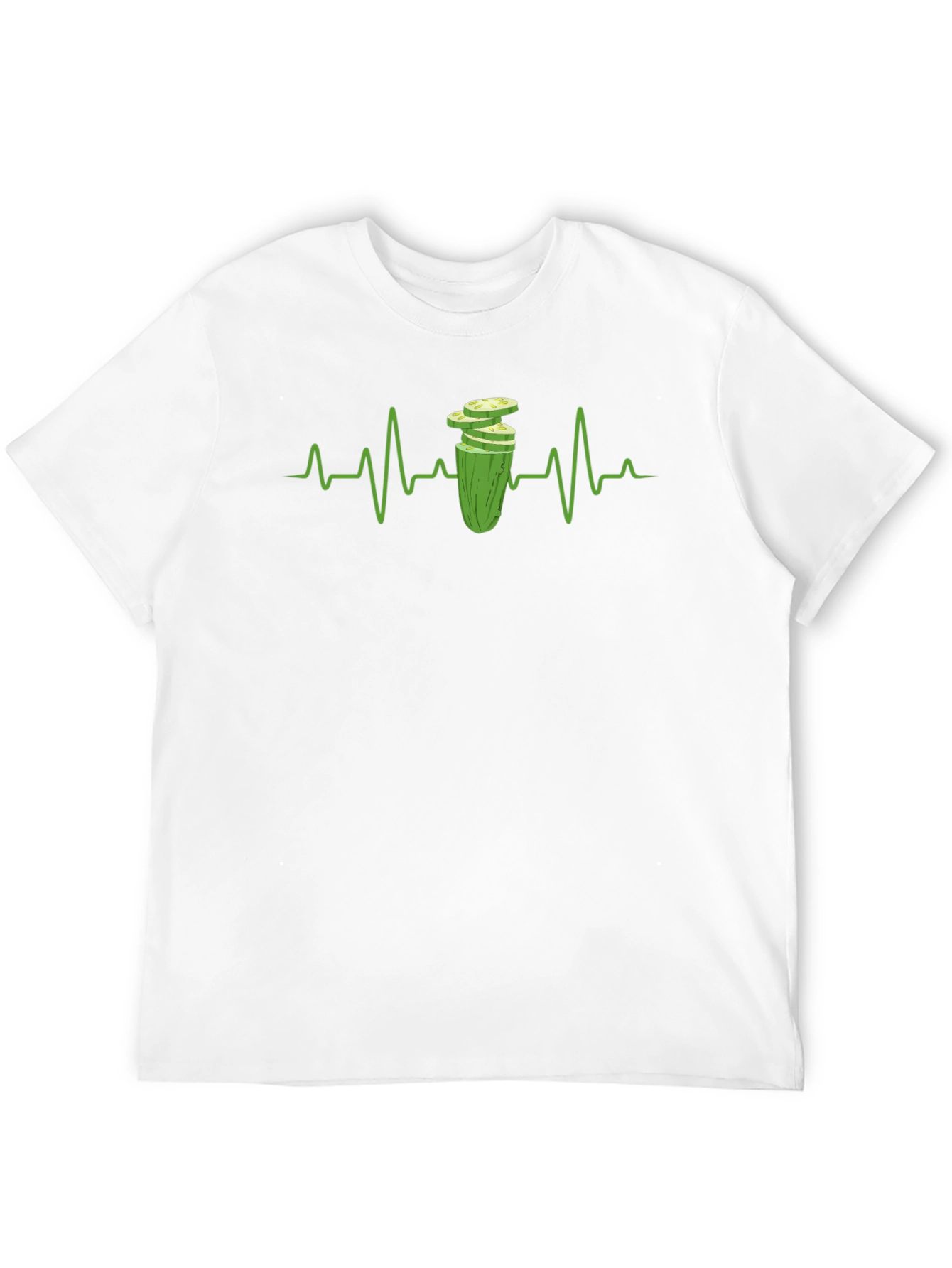 Black Pickle Heartbeat T-Shirt - Quirky Graphic Tee view 12