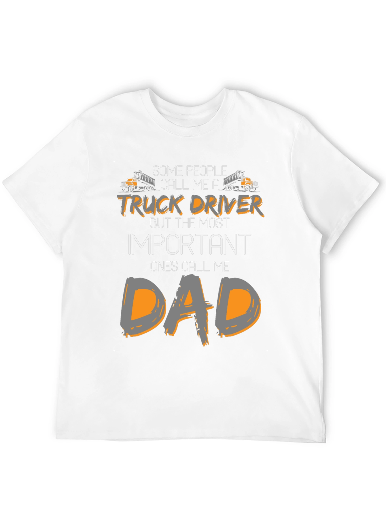 Black Truck Driver Dad T-Shirt - Funny Father's Day Gift view 12