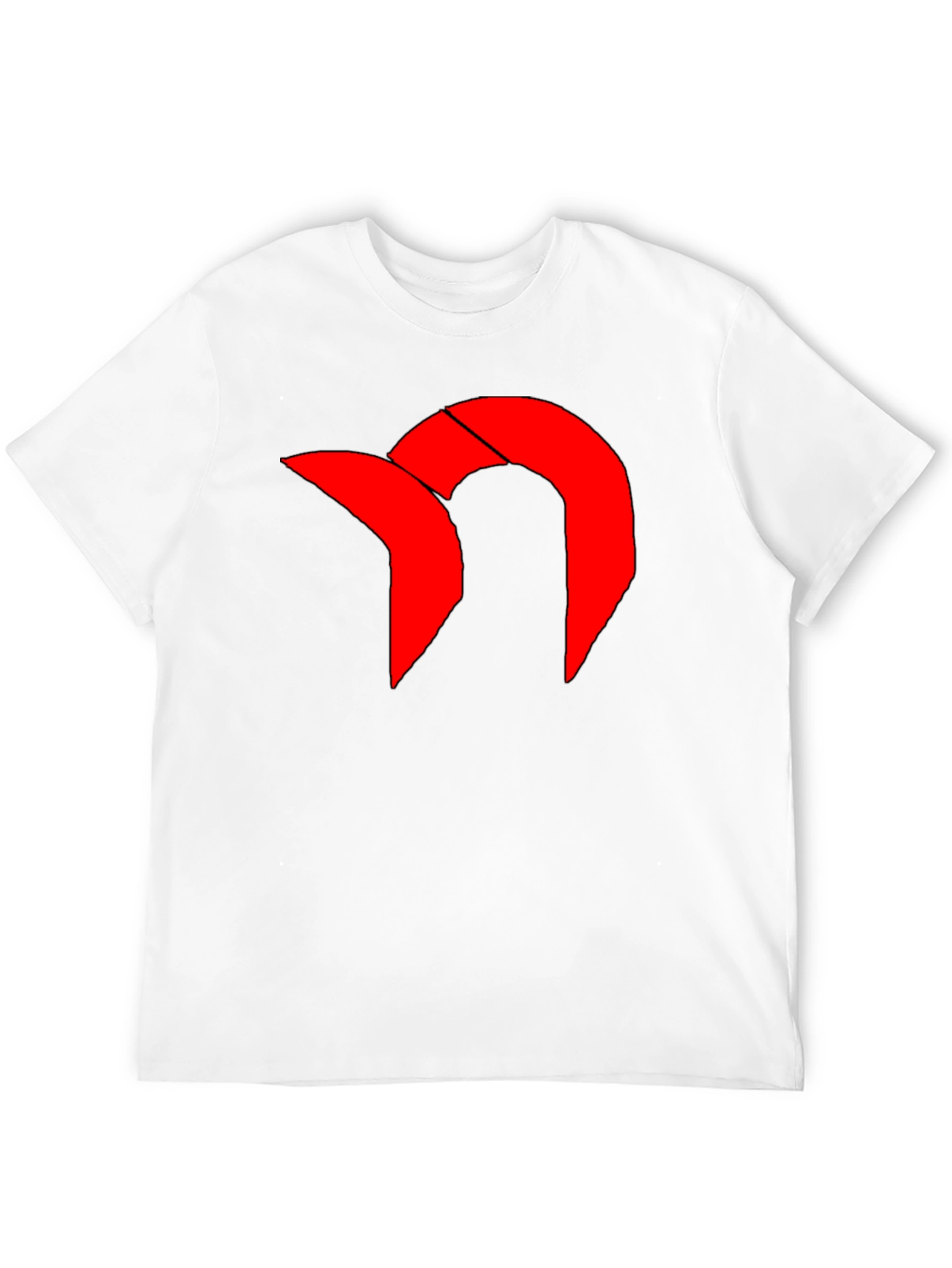 Black Bold Graphic Tee - Red Icon on Black view 12