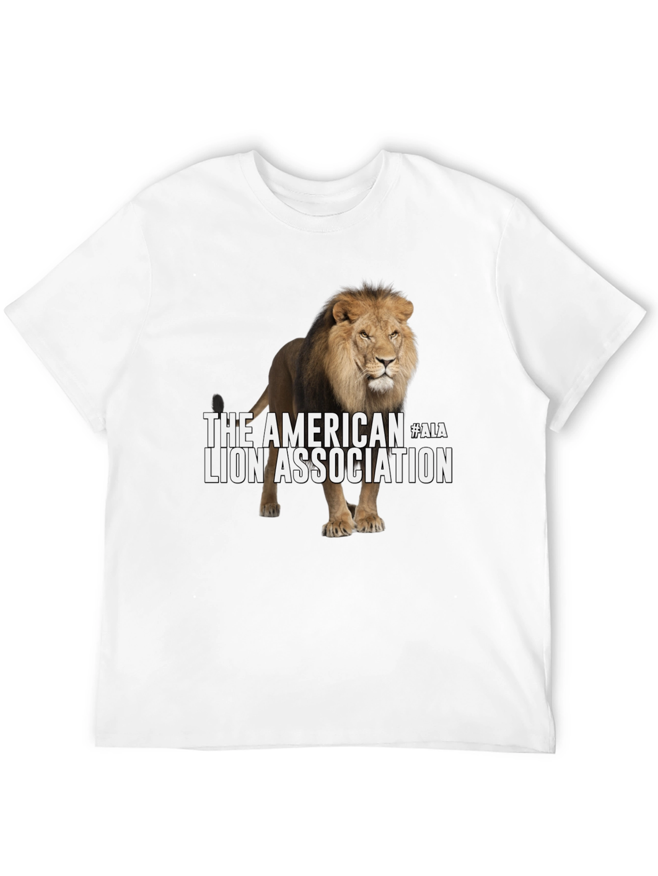 Black American Lion Association Graphic T-Shirt view 12