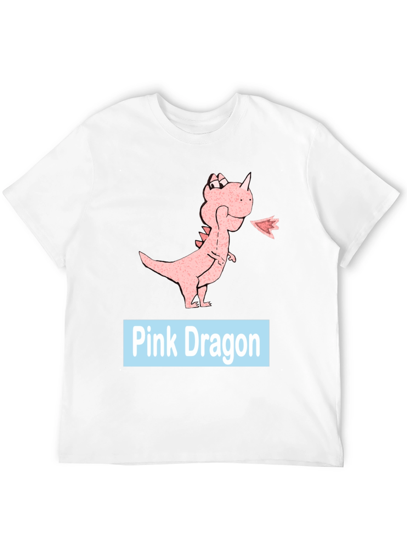 Black Pink Dragon Graphic Tee - Casual Black T-Shirt view 12