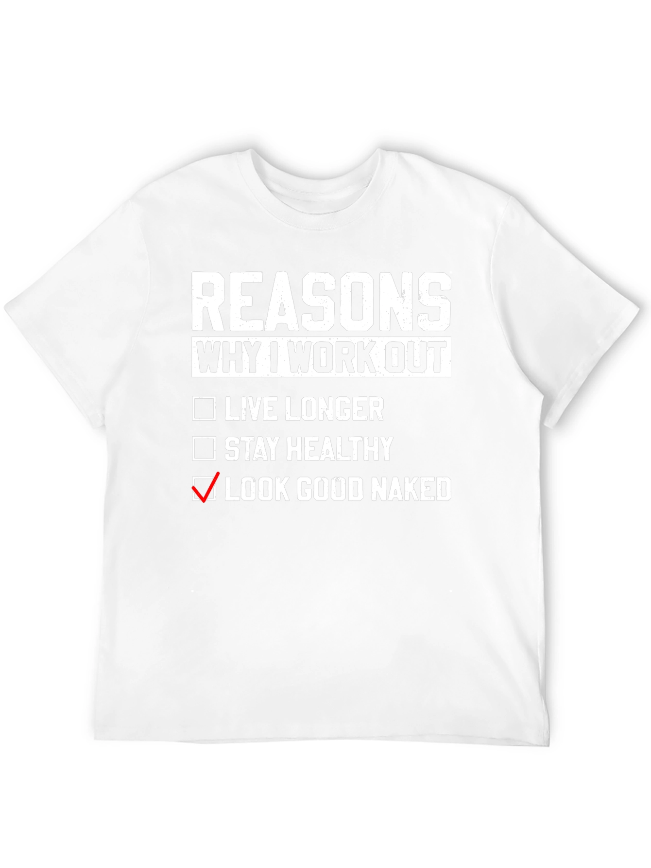 Black Reasons Why I Workout T-Shirt view 12