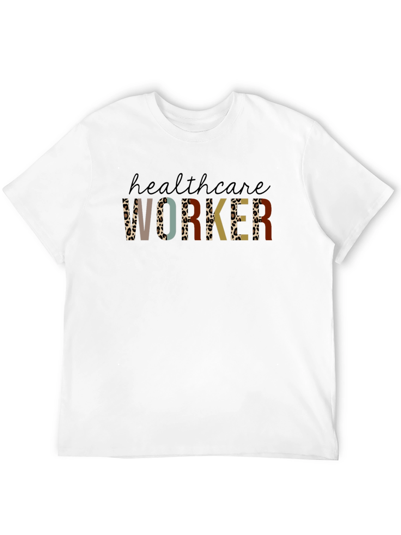 Black Healthcare Worker Graphic Tee - Black Unisex T-Shirt view 12
