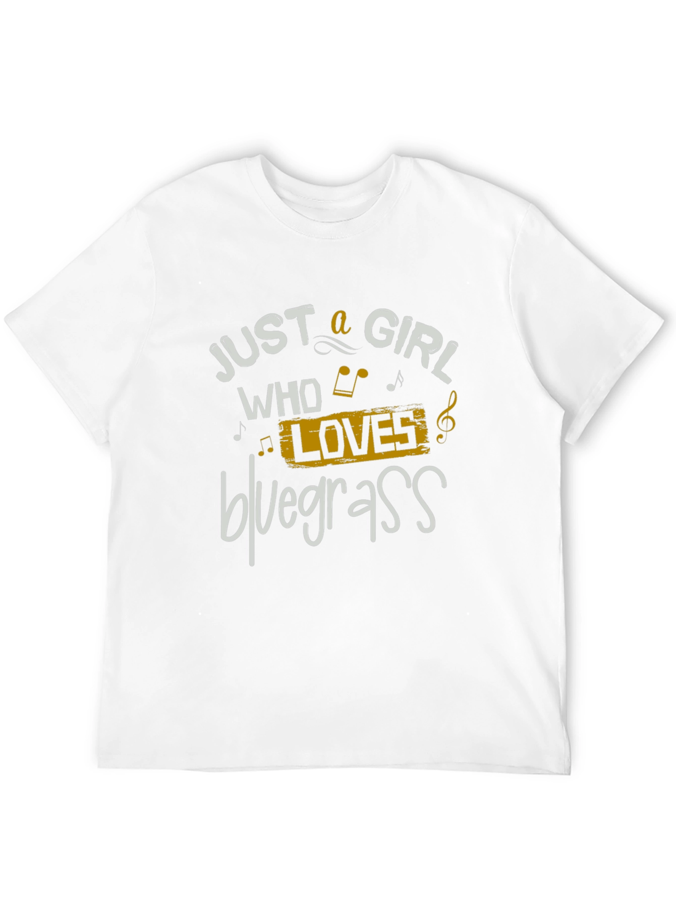 Black Just a Girl Who Loves Bluegrass T-Shirt view 12