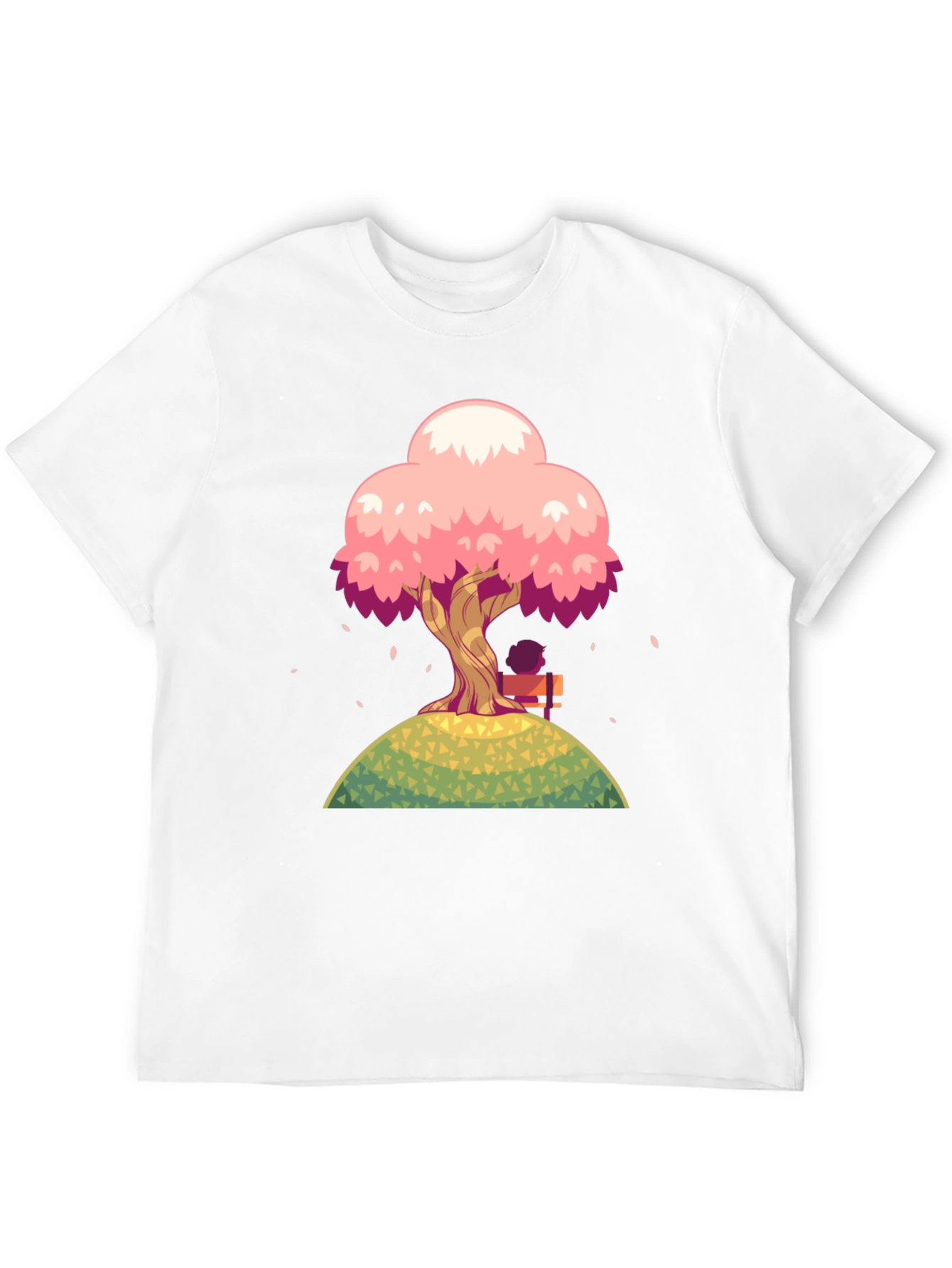 Black Cherry Blossom Tree Graphic T-Shirt view 12