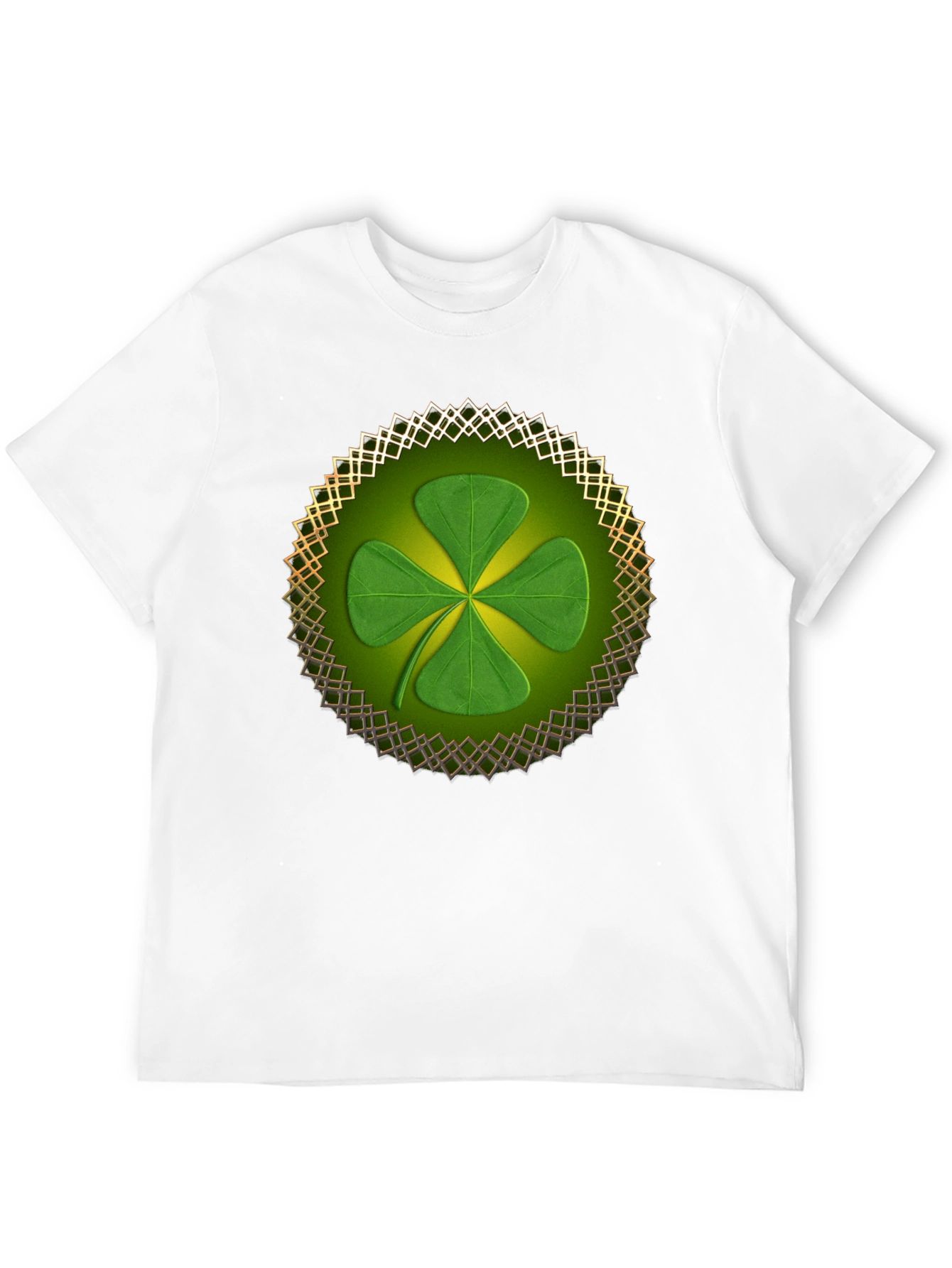 Black Shamrock Clover T-Shirt - St. Patrick's Day view 12