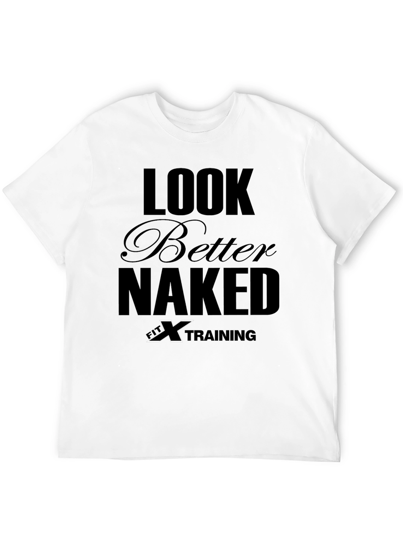 Black Look Better Naked T-Shirt - Fitness Training view 12