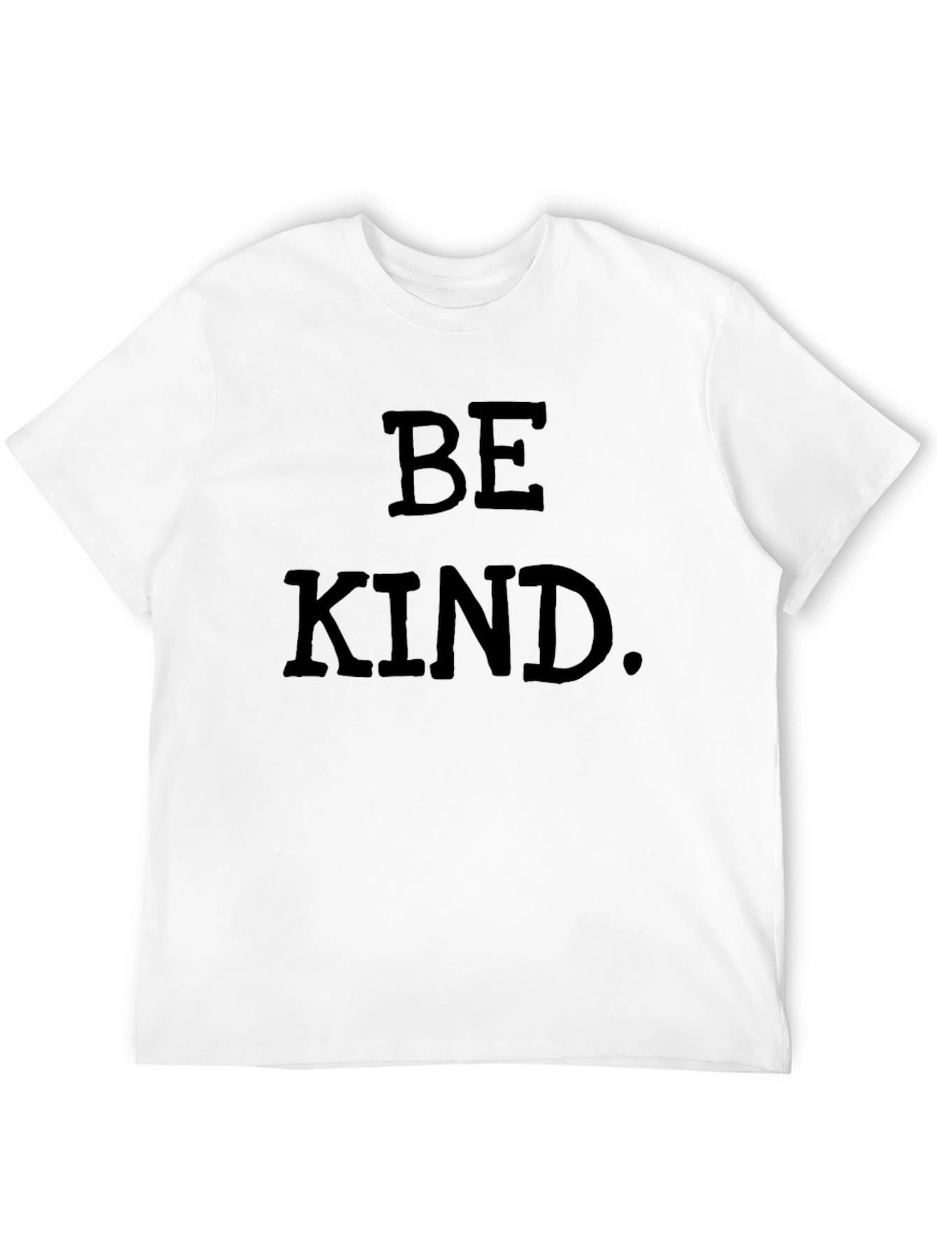 Black Be Kind T-Shirt - Classic Crew Neck Tee view 12