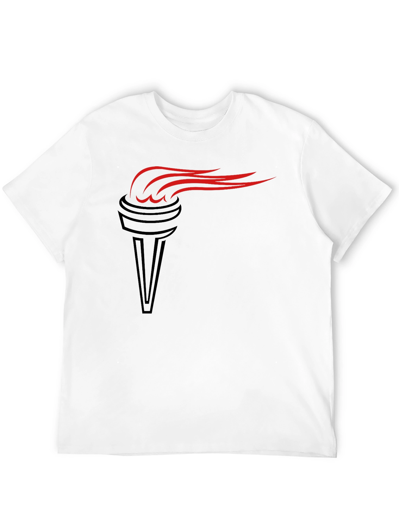 Black Torch Graphic Tee - Stylish Black T-Shirt view 12