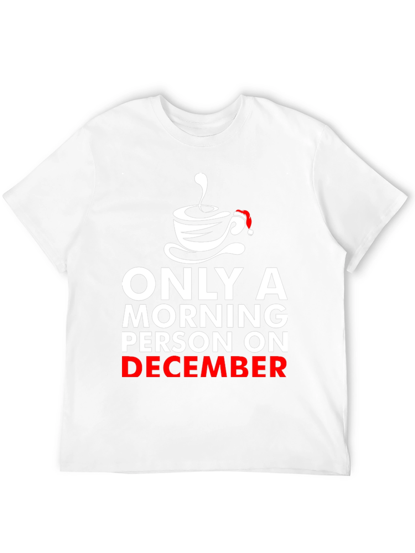 Black Morning Person on December Graphic T-Shirt view 12