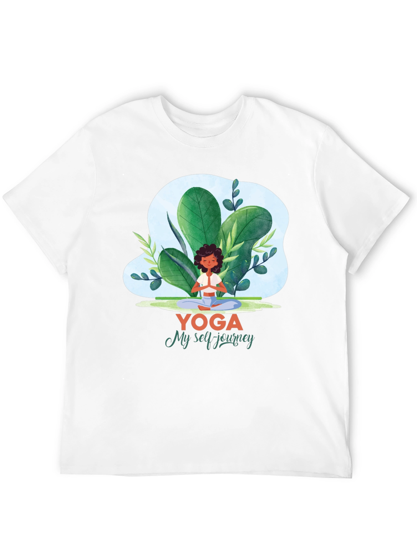 Black Yoga Journey Graphic Tee - Meditate in Style! view 12