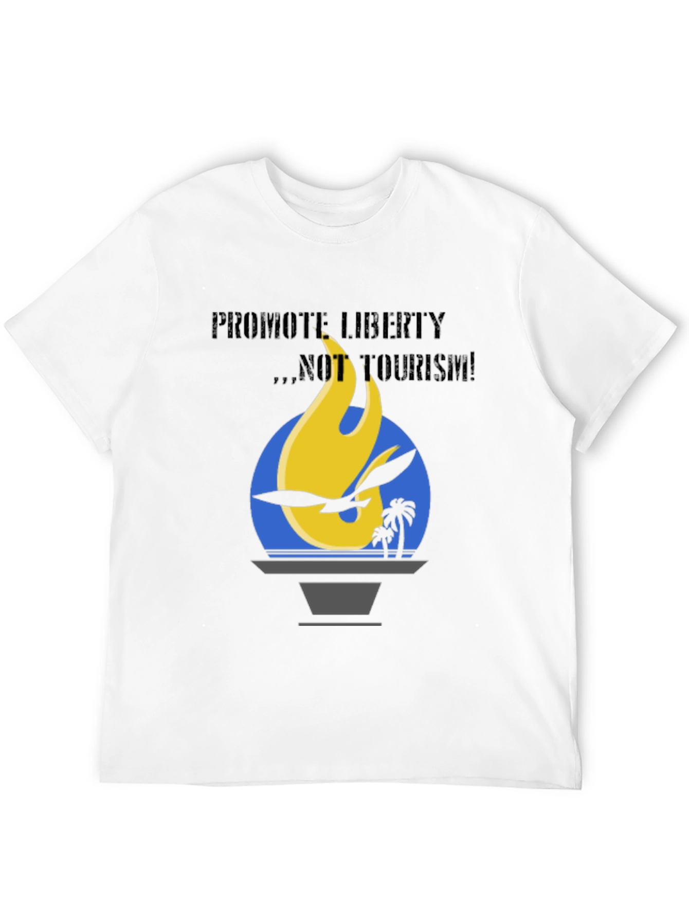 Black Promote Liberty Graphic T-Shirt view 12