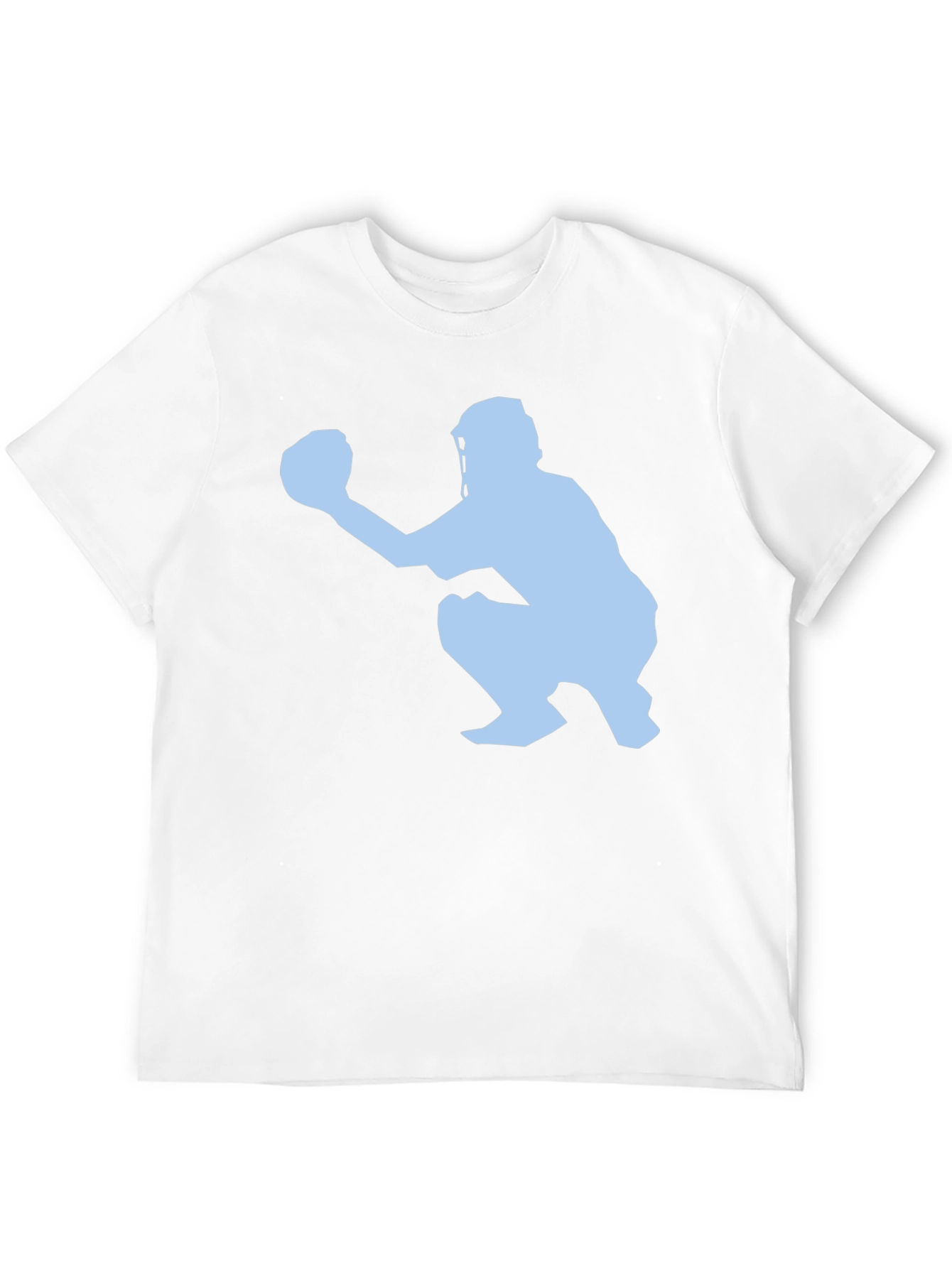 Black Baseball Catcher Graphic Tee - Black view 12