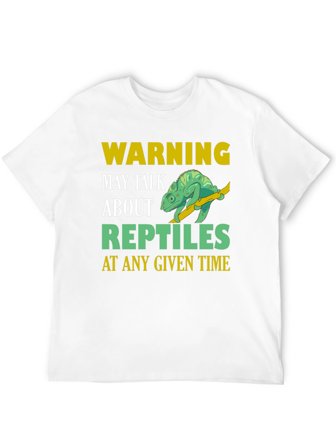 Black Warning May Talk About Reptiles T-Shirt view 12