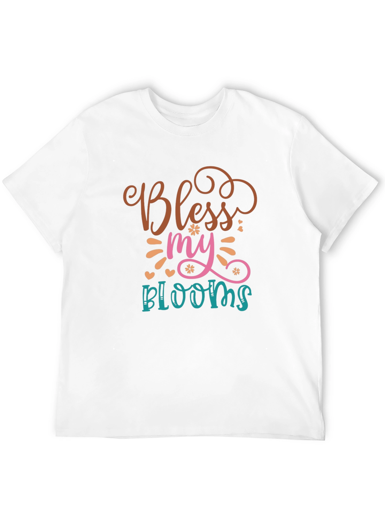 Black Bless My Blooms T-Shirt - Graphic Tee view 12