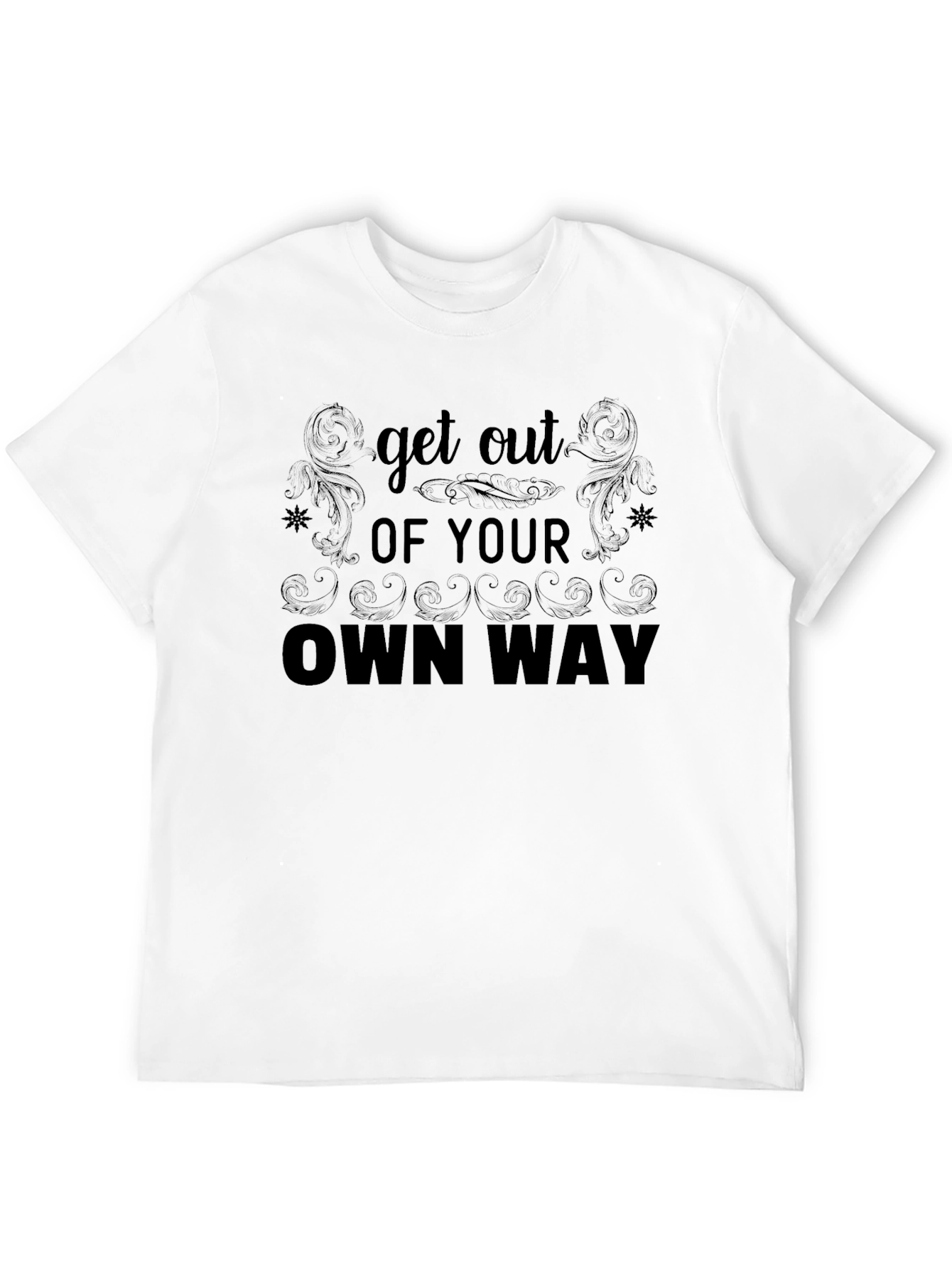 Black Get Out Of Your Own Way Graphic Tee view 12