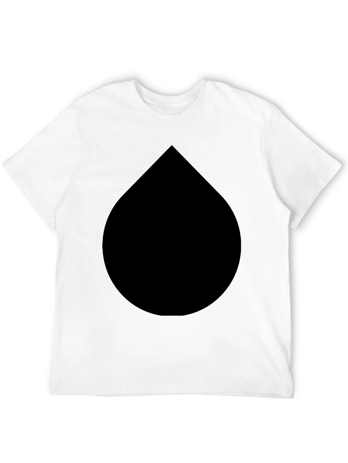 Black Black Drop Graphic Tee - Modern Minimalist Style view 12