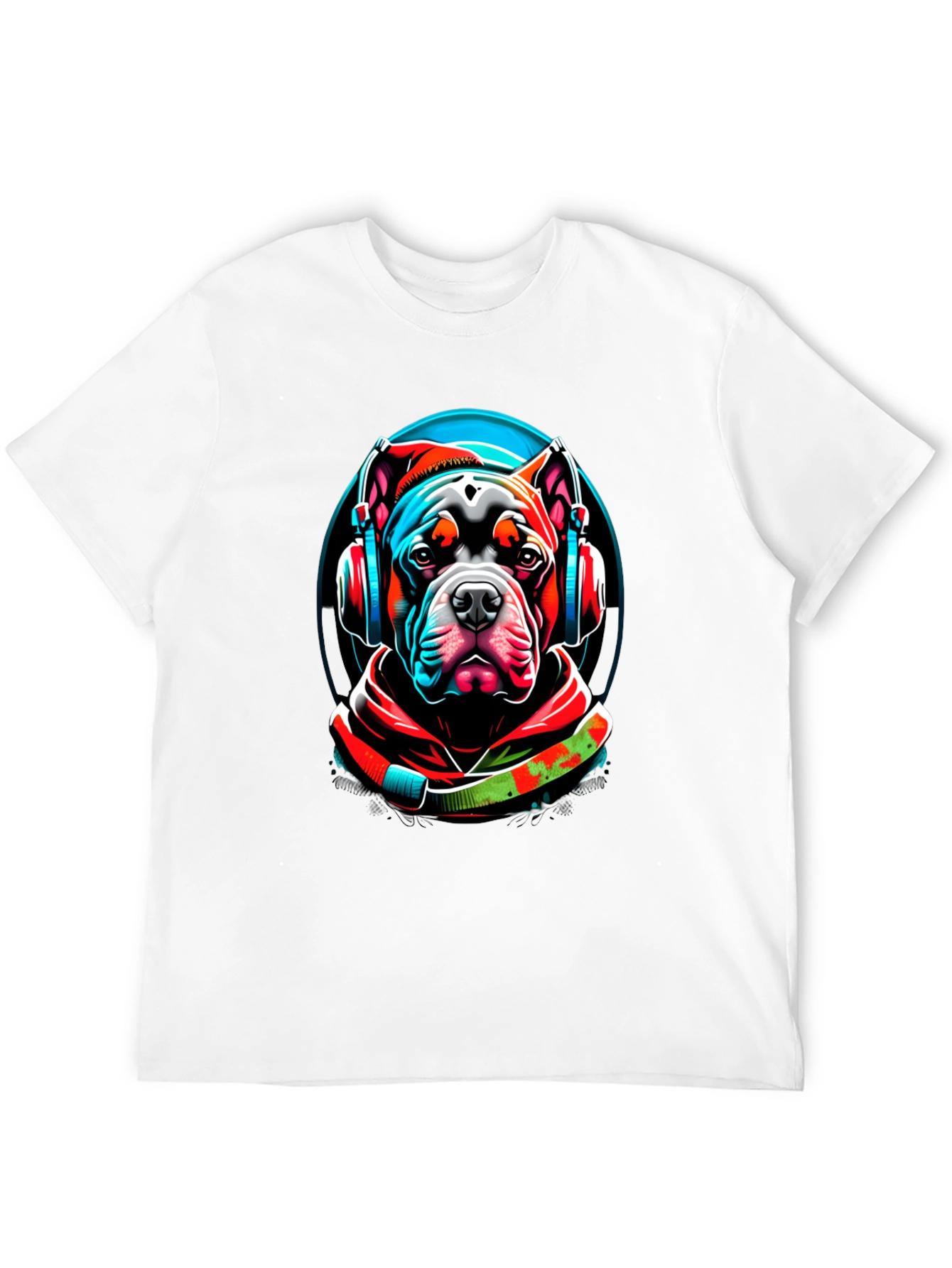 Black Dog DJ Graphic T-Shirt - Cool Canine Style view 12