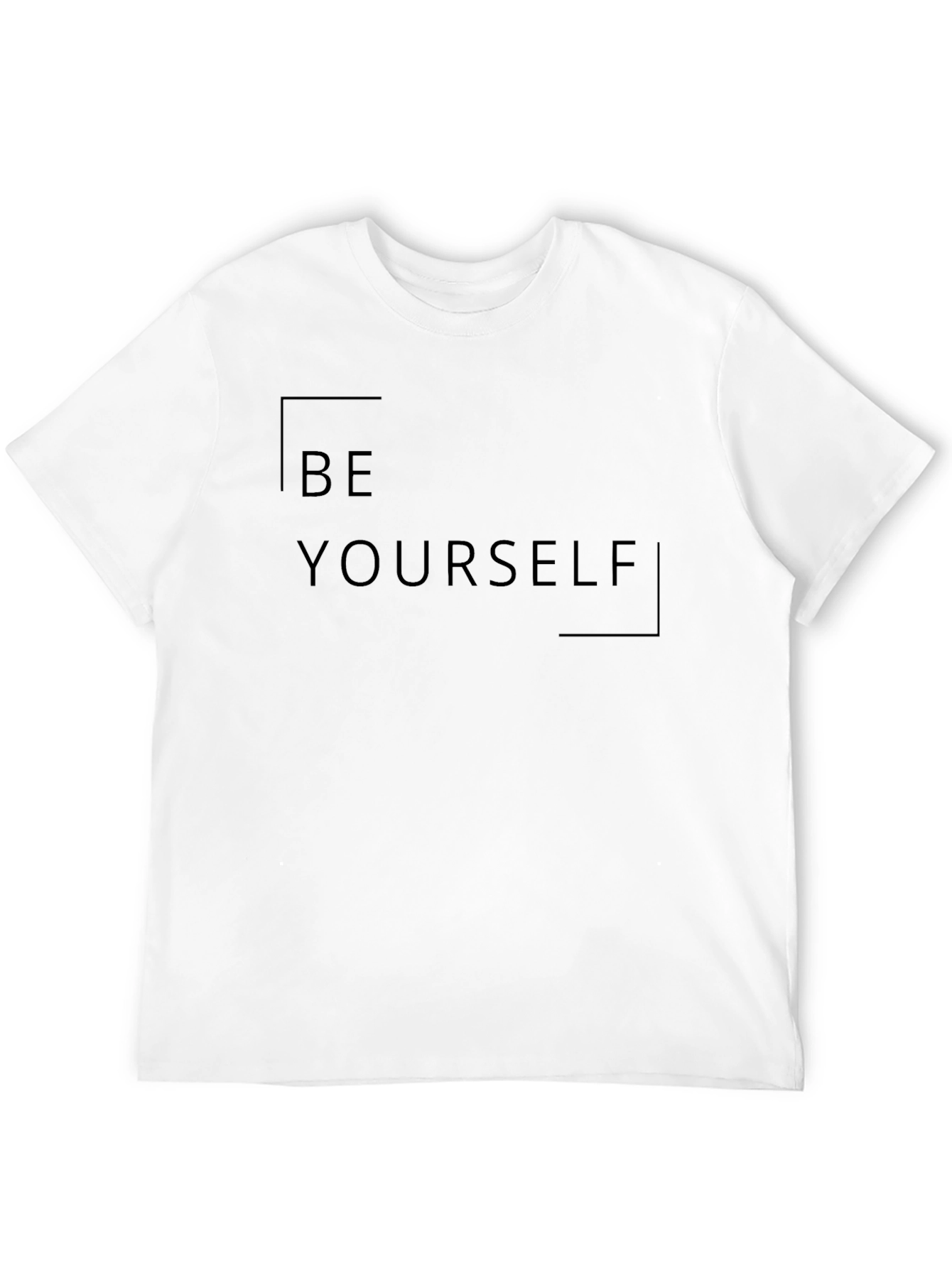 Black Be Yourself Black Graphic Tee view 12
