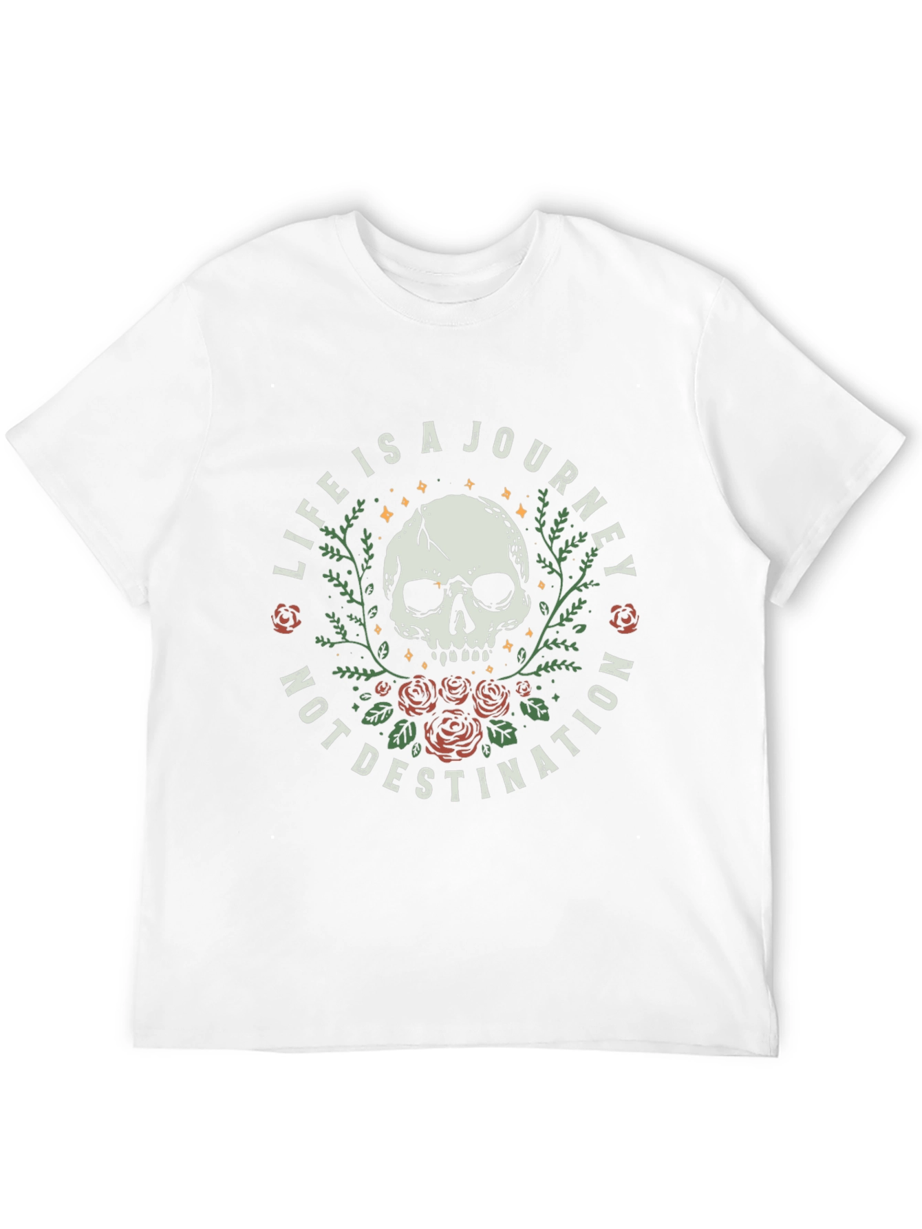 Black Skull Journey Tee - Life is a Journey T-Shirt view 12