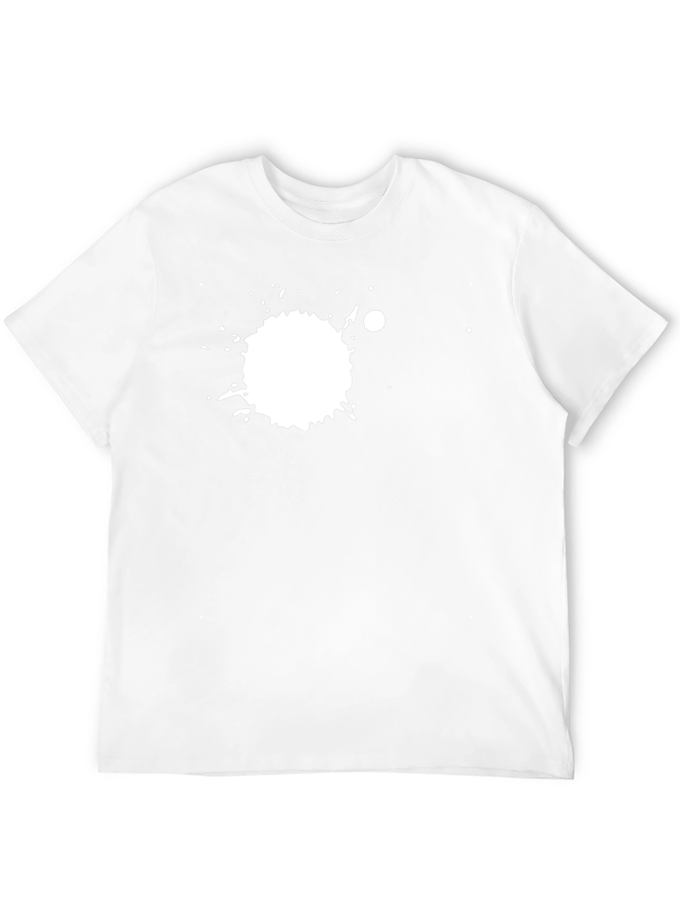 Black Black Tee with White Splatter Graphic Print view 12