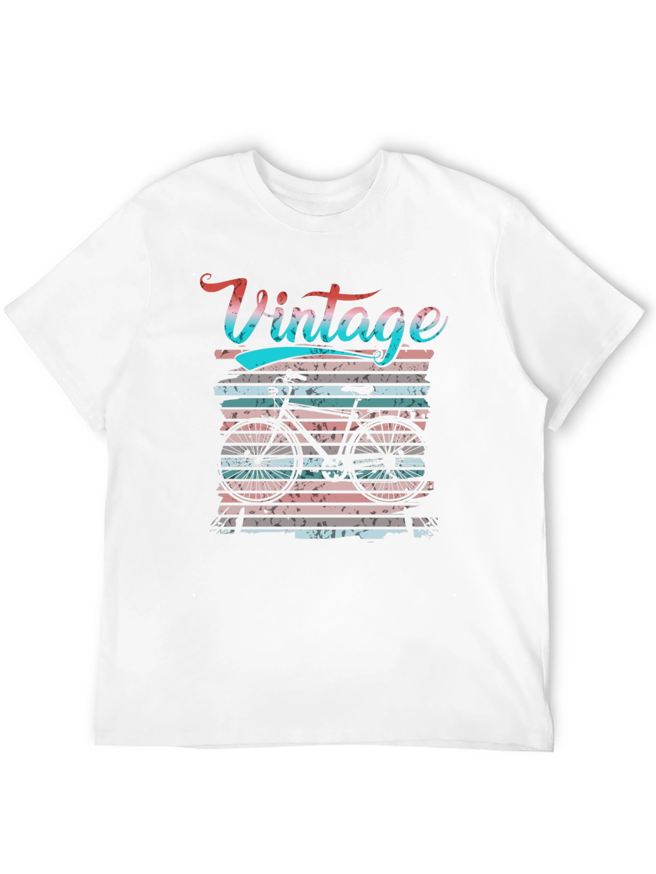 Black Vintage Bicycle Graphic T-Shirt view 12